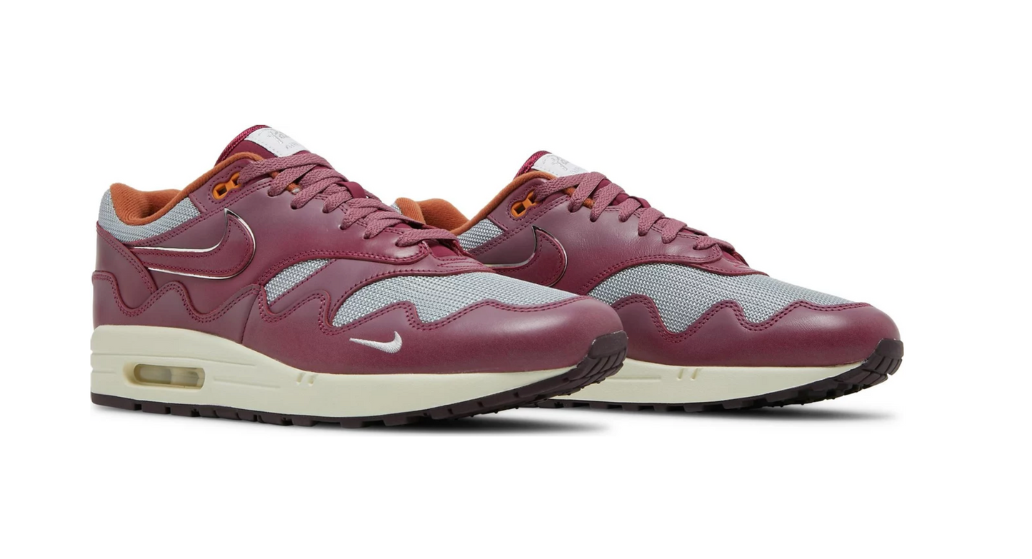 Patta x Air Max 1 'Rush Maroon'