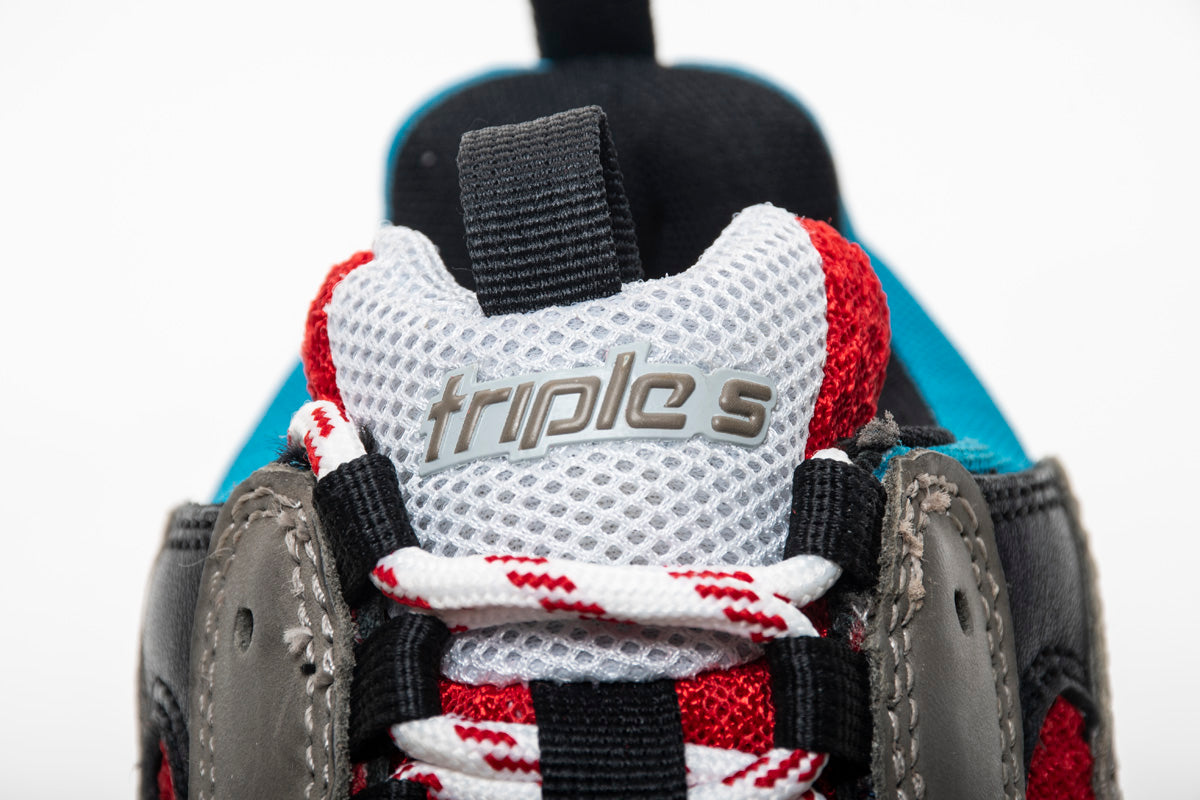 Triple s red, blue and grey solid sole - whatever on