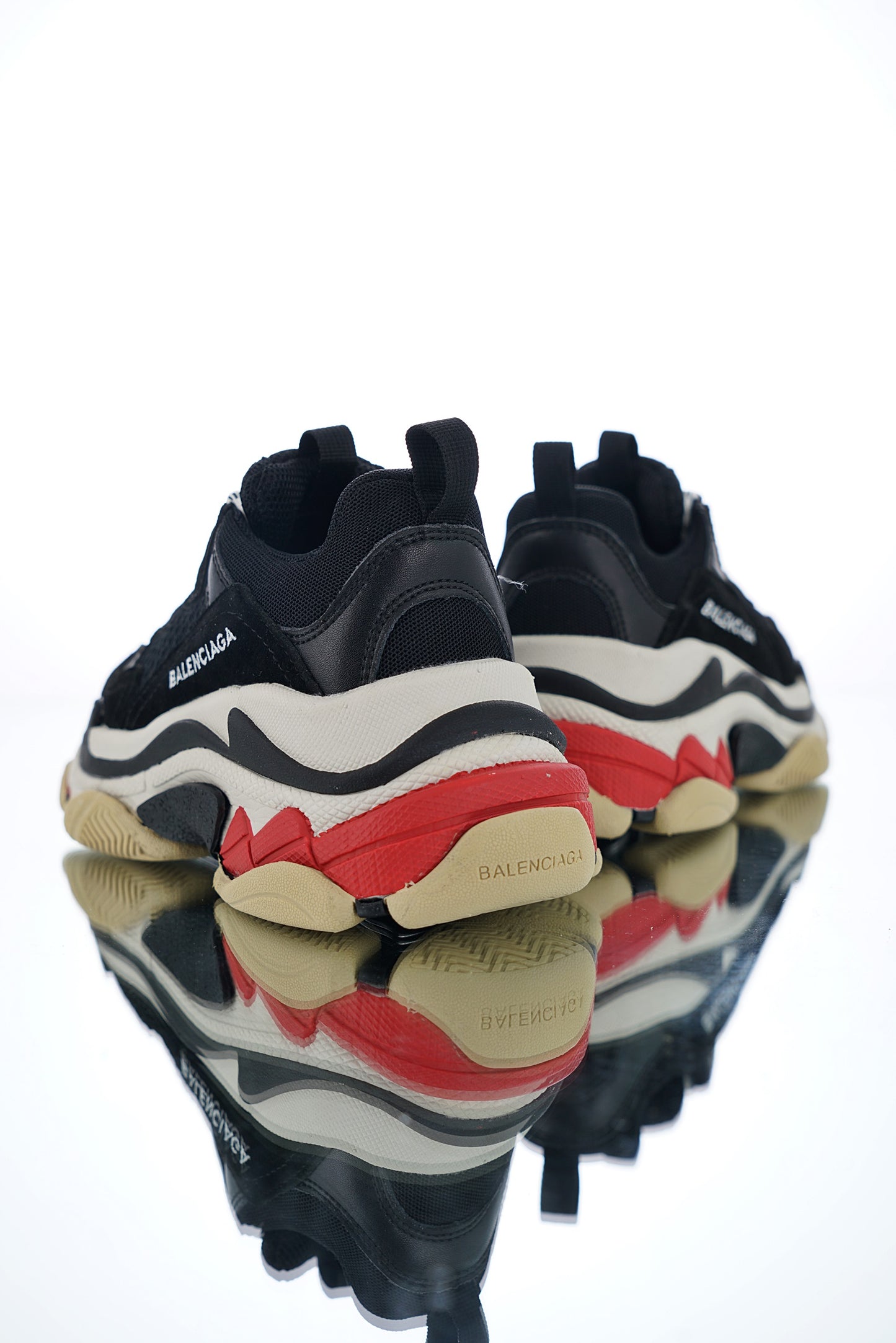 Triple s black and red solid sole - whatever on