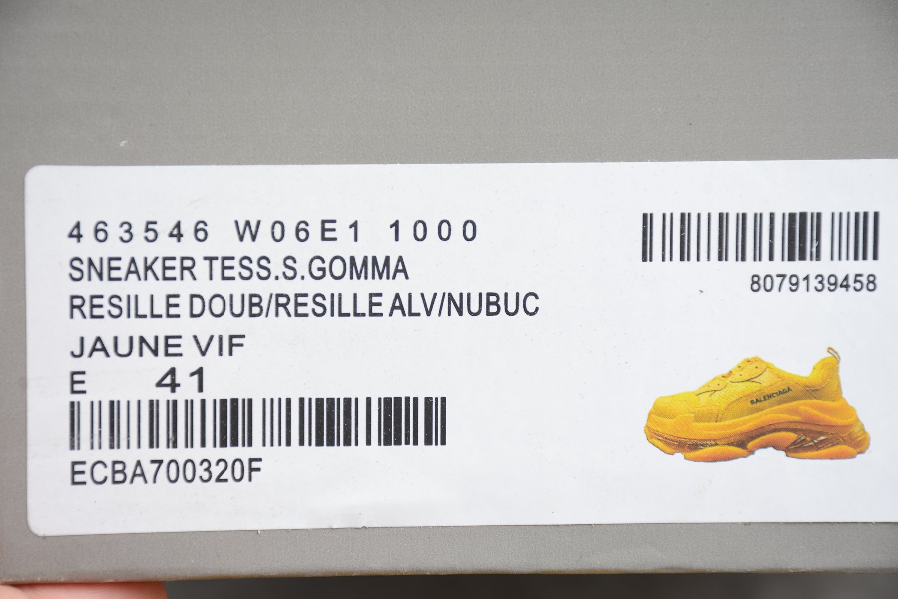 Triple s yellow clear sole - whatever on