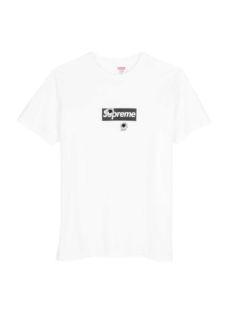 Sup Box Logo Bullet Hole Short Sleeve Tee - whatever on
