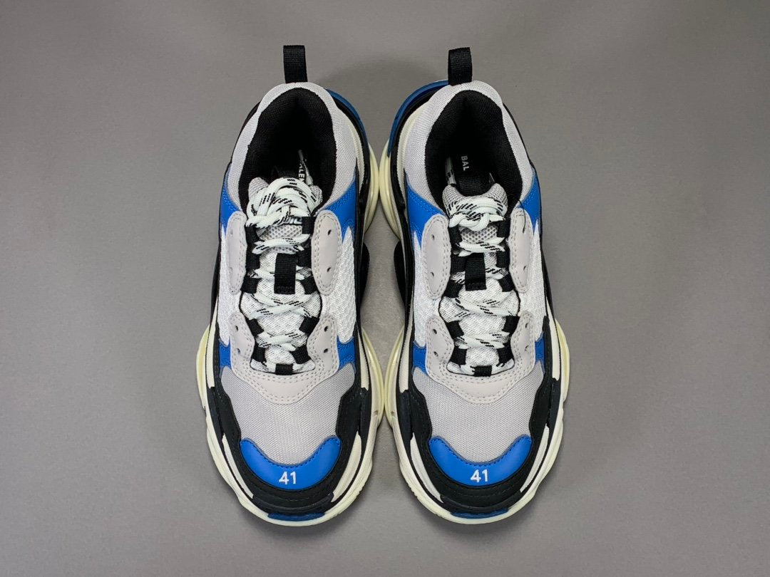 Triple s black and blue solid sole - whatever on