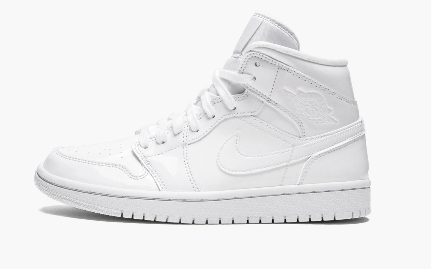 WMNS Air Jordan 1 Mid  “Triple White Patent Leather” - whatever on