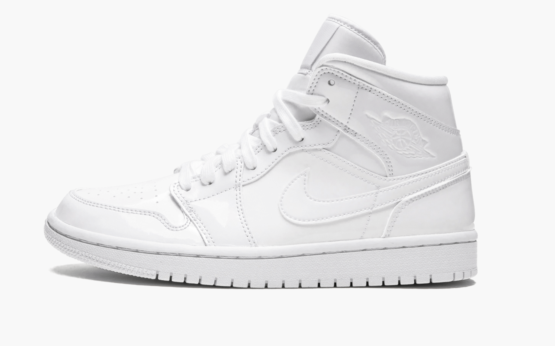 WMNS Air Jordan 1 Mid  “Triple White Patent Leather” - whatever on