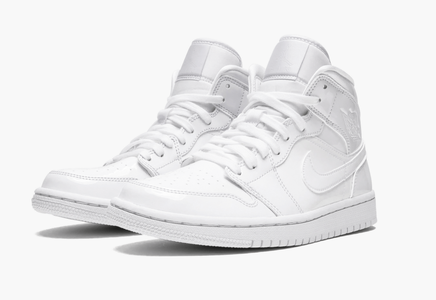 WMNS Air Jordan 1 Mid  “Triple White Patent Leather” - whatever on