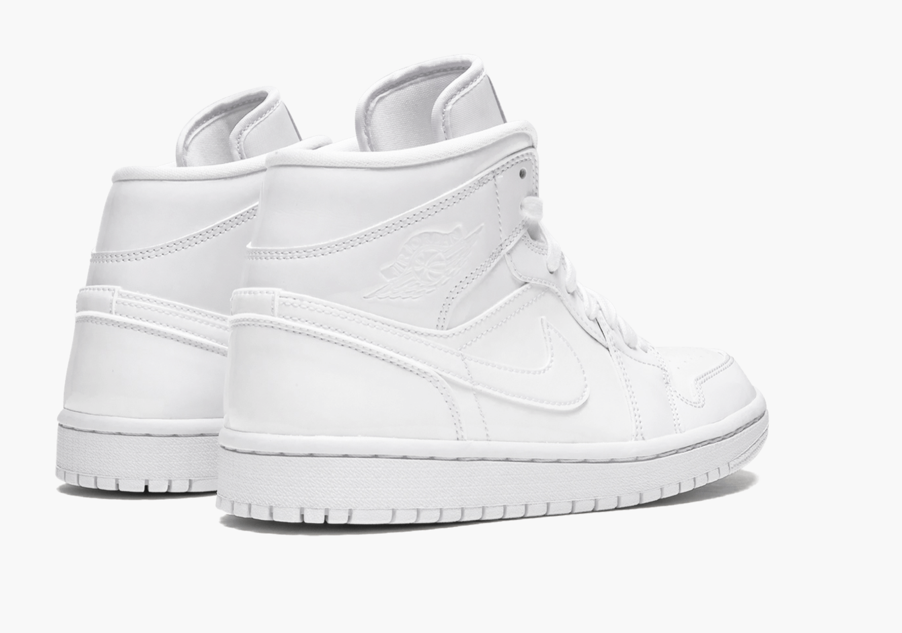 WMNS Air Jordan 1 Mid  “Triple White Patent Leather” - whatever on
