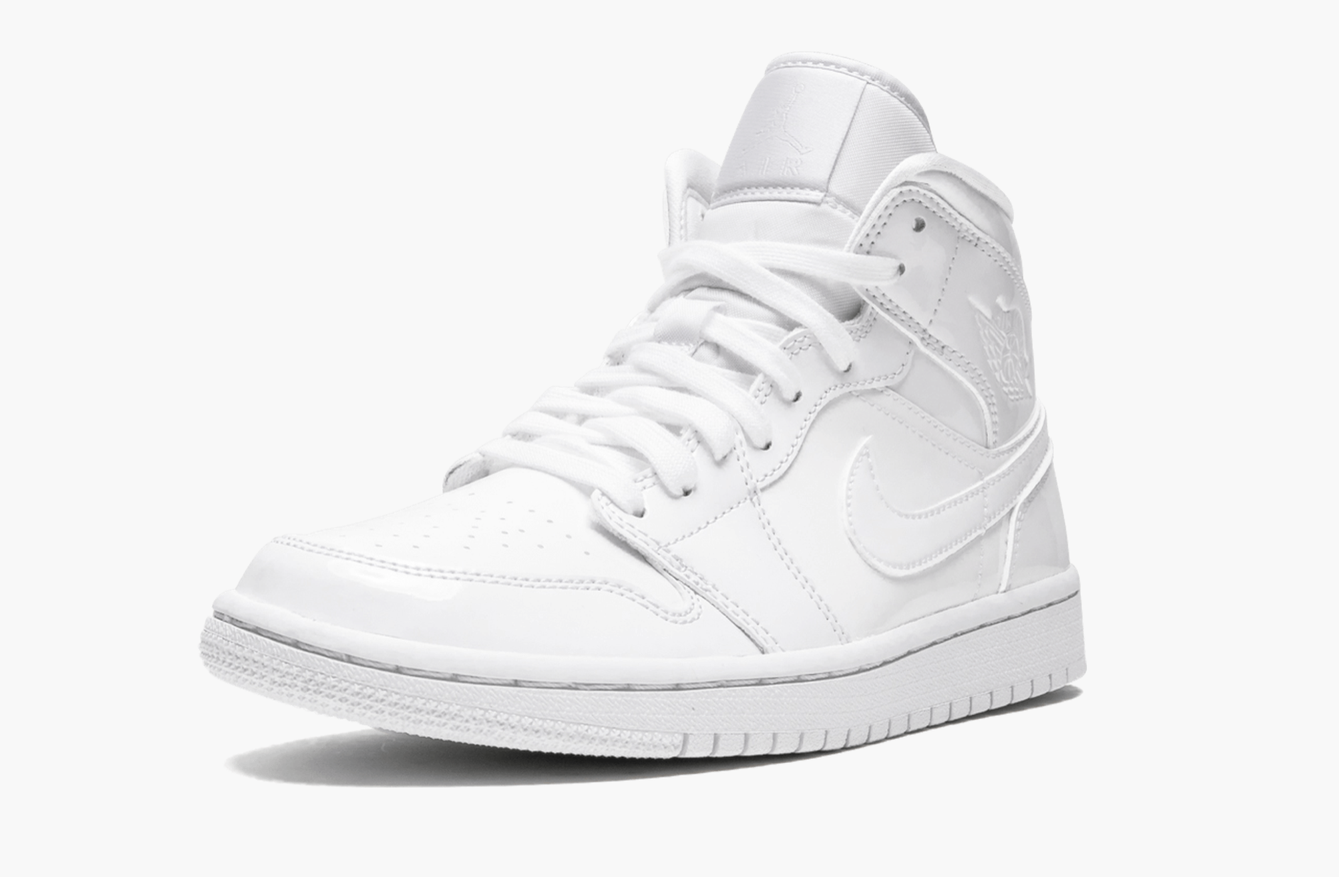 WMNS Air Jordan 1 Mid  “Triple White Patent Leather” - whatever on