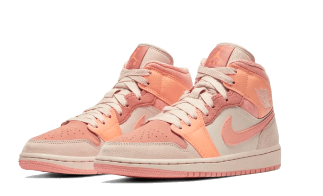 Jordan 1 Mid Apricot Orange