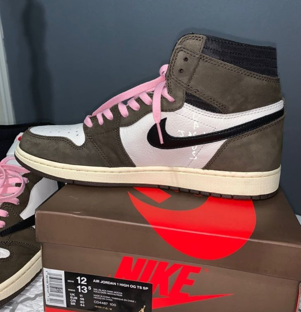 Pink jordan 1 men shop