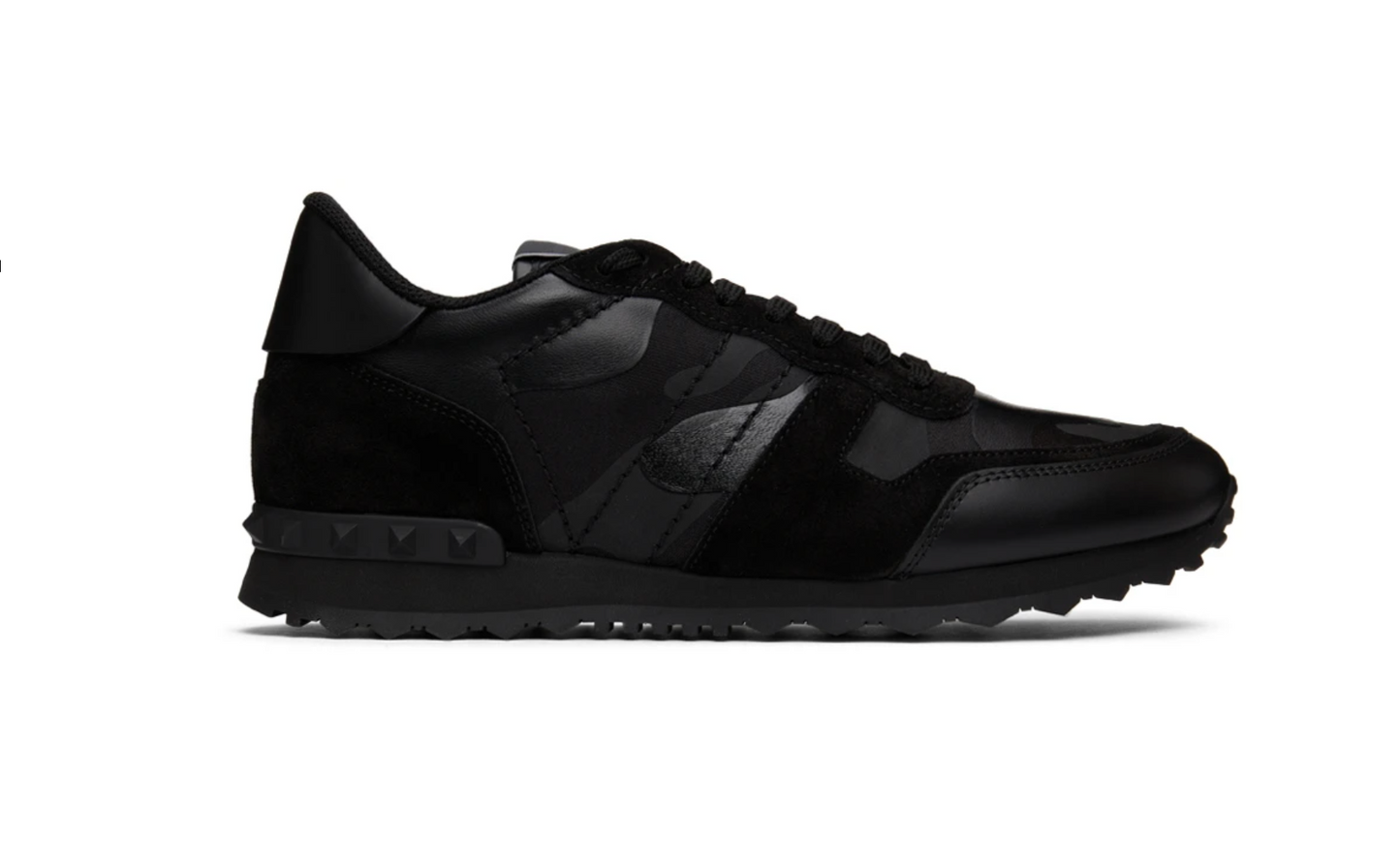 Valentino Black Camouflage Rockrunne