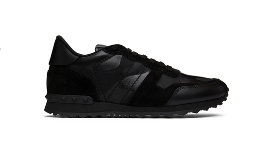 Valentino Black Camouflage Rockrunne