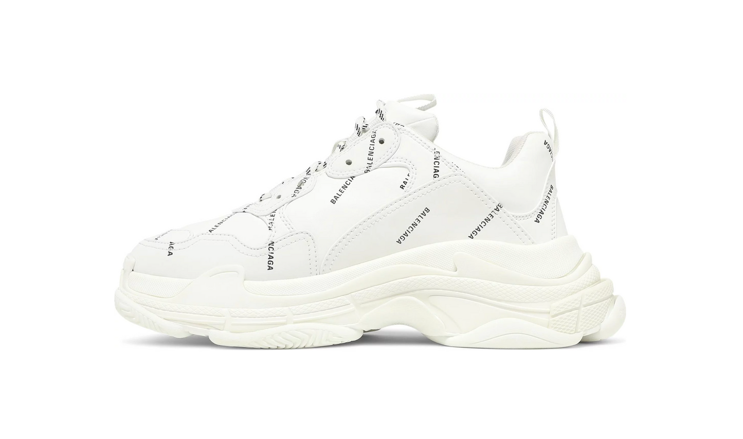 Triple S Sneaker 'Allover Logo - White'