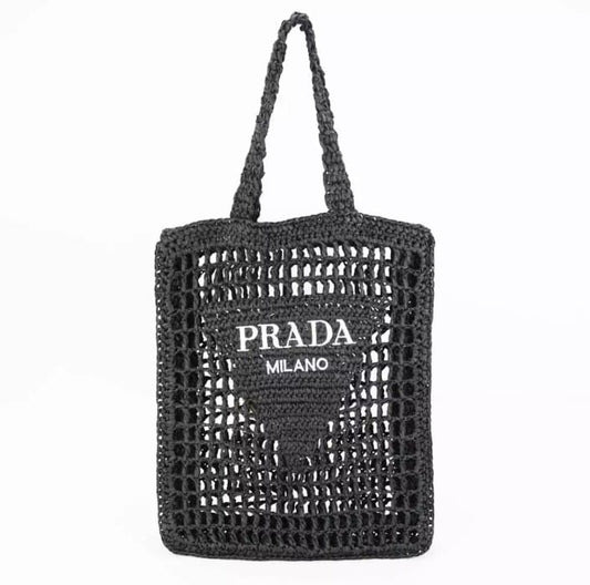 Natural crochet tote bag