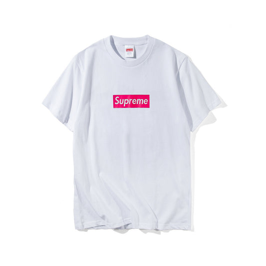 Pink Box Logo T-Shirt - whatever on