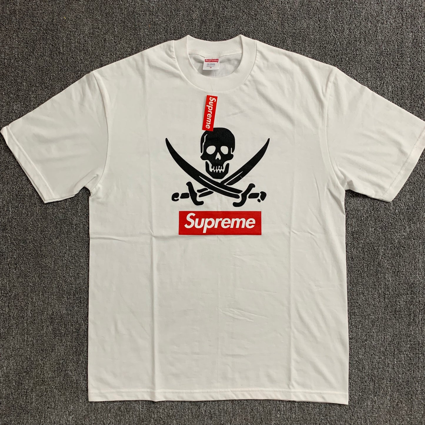 Box Sup x Neighborhood 06FW Skull Box Logo Tee - whatever on
