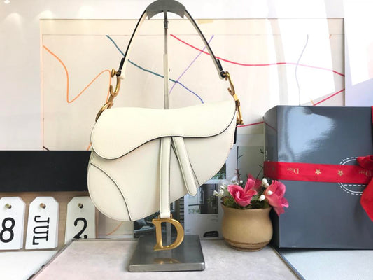 White Saddle Bag