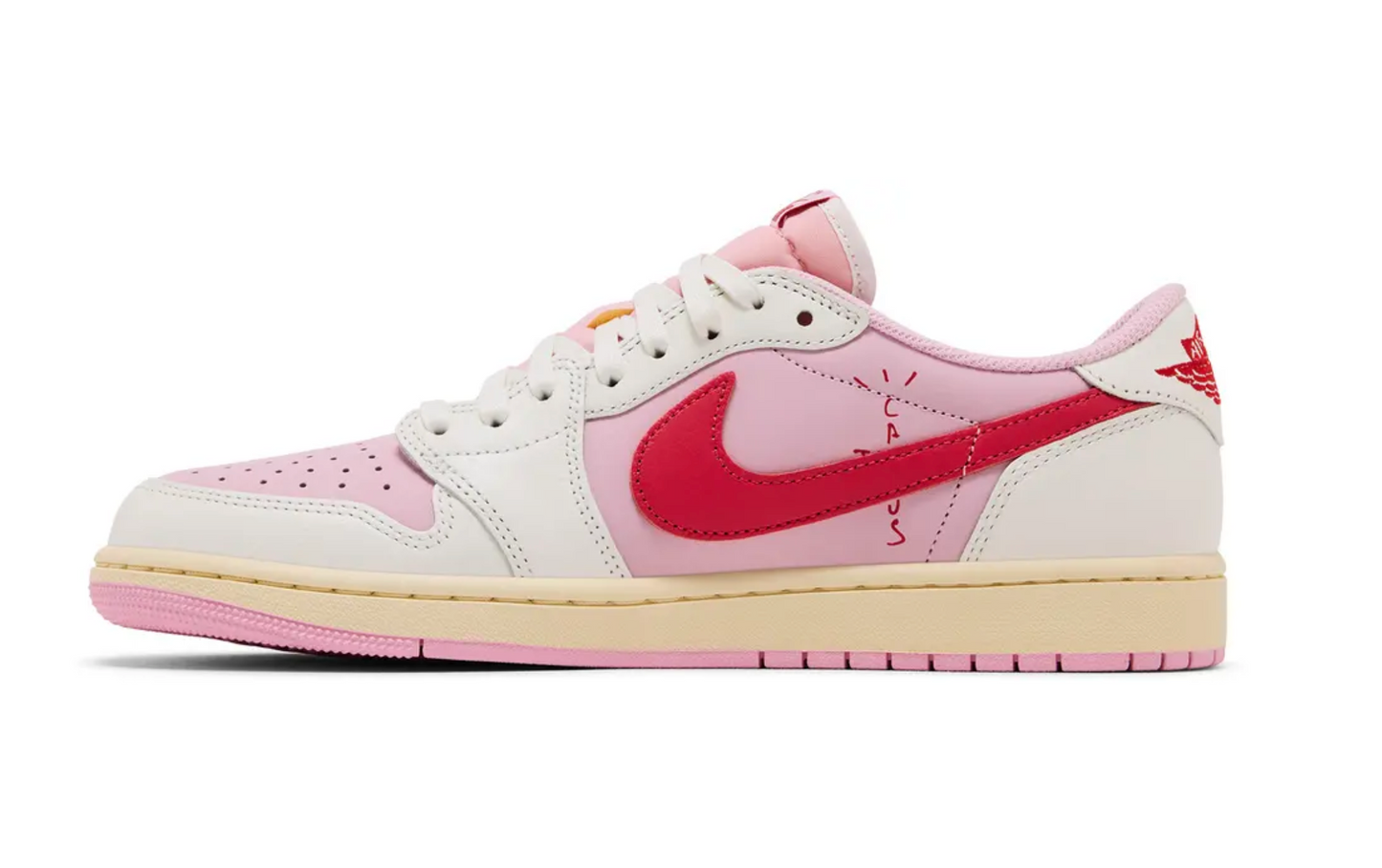 Travis Scott x Air Jordan 1 Retro Low OG 'Sail Tropical Pink'