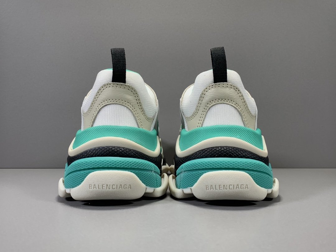 Triple s green and white solid sole - whatever on 