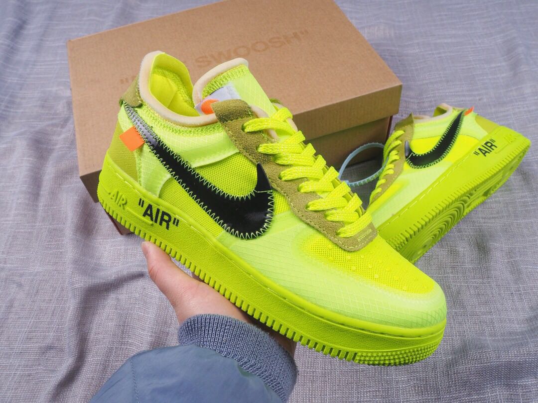 Off-White x Air Force 1 “Fluorescent green” - whatever on 
