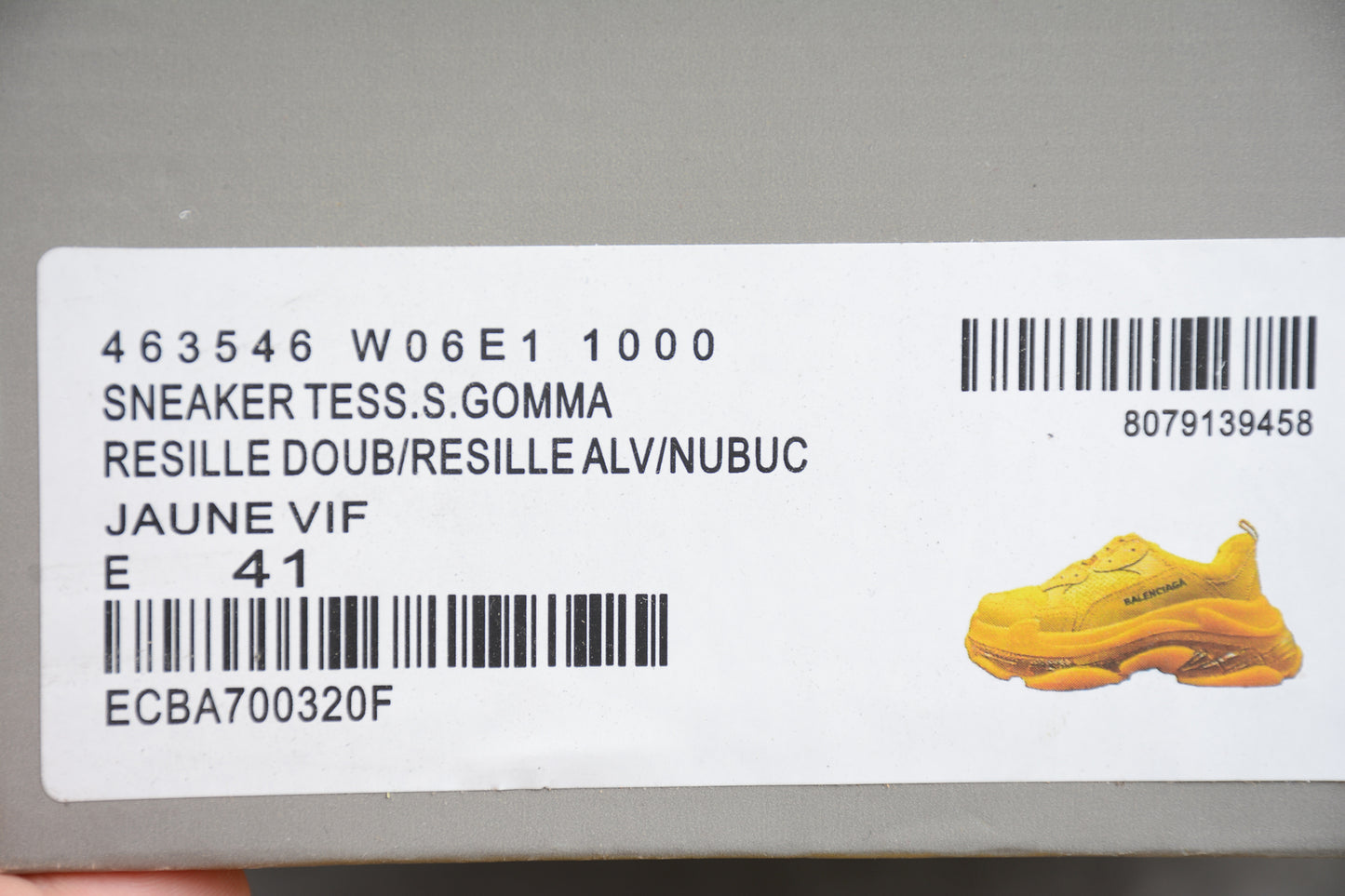 Triple s yellow clear sole - whatever on 