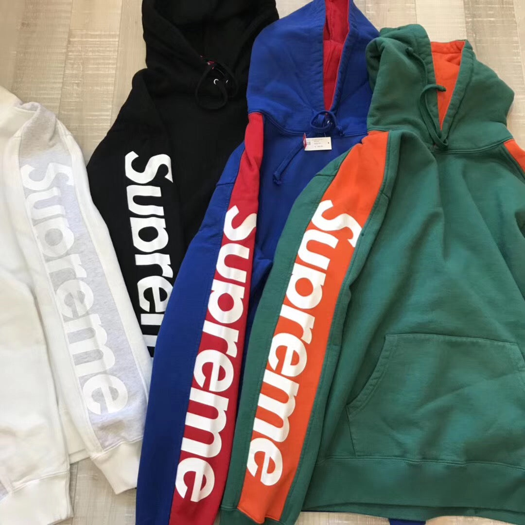 18 SS Letters Sleeve Hoodie - whatever on 