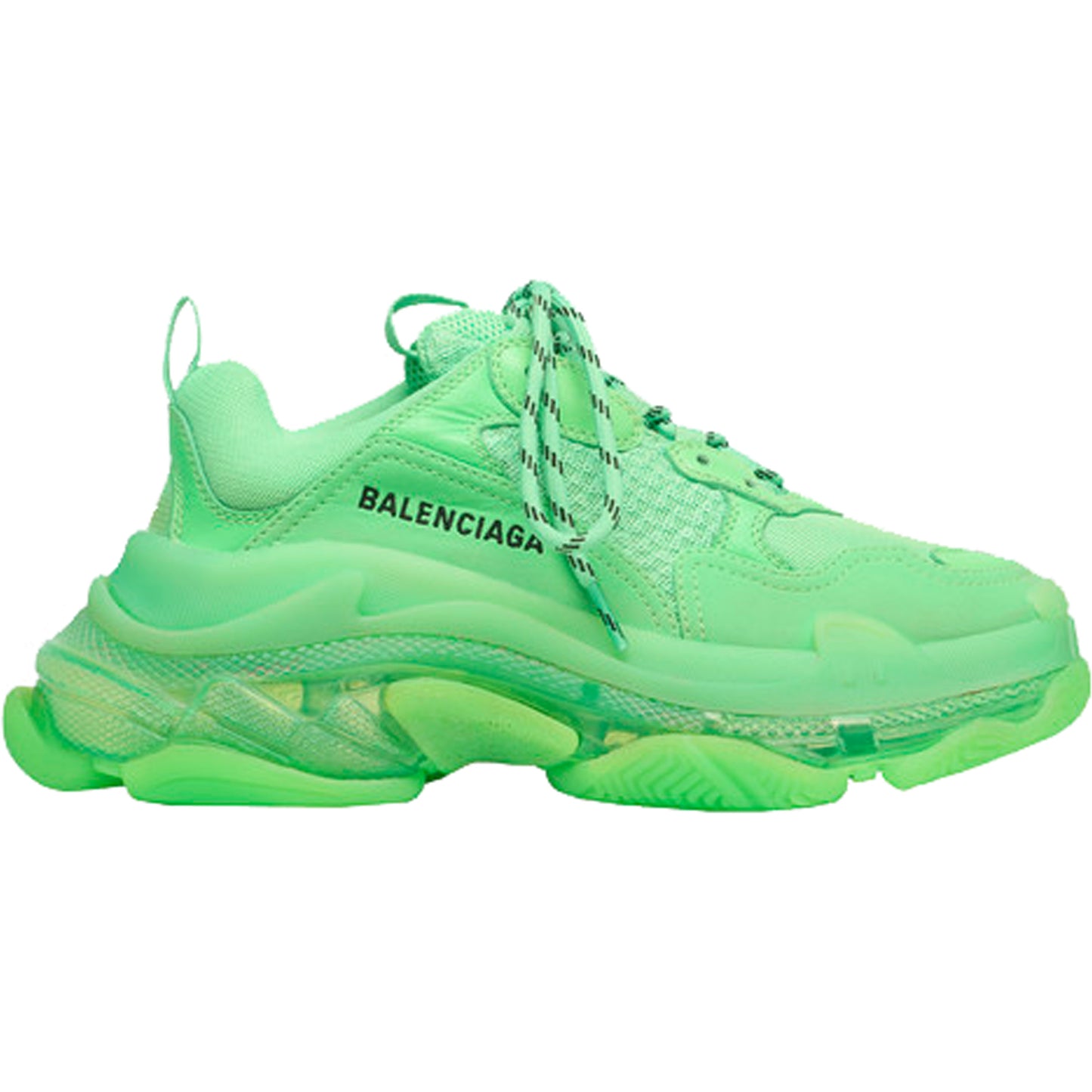 Triple s Neon green clear sole - whatever on 