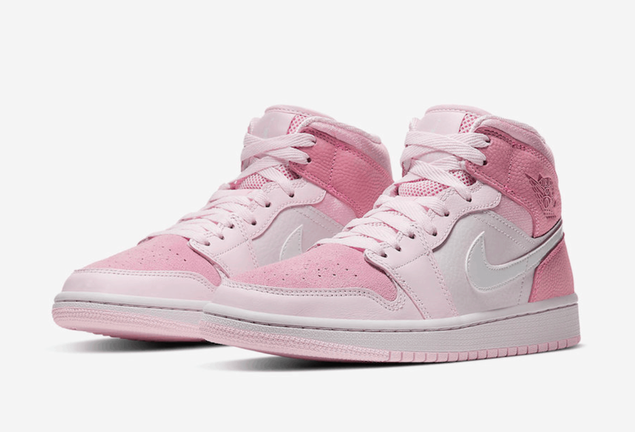 Air Jordan 1 Mid Pink - whatever on 