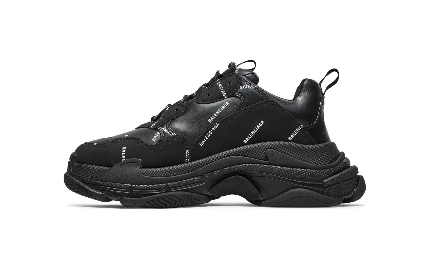 Triple S Sneaker 'Allover Logo - Black'