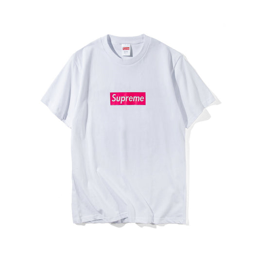 Pink Box Logo T-Shirt - whatever on 