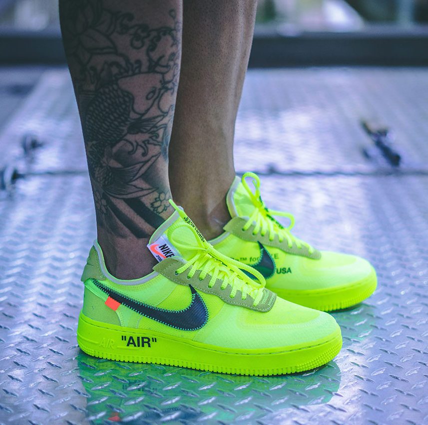 Off-White x Air Force 1 “Fluorescent green” - whatever on 